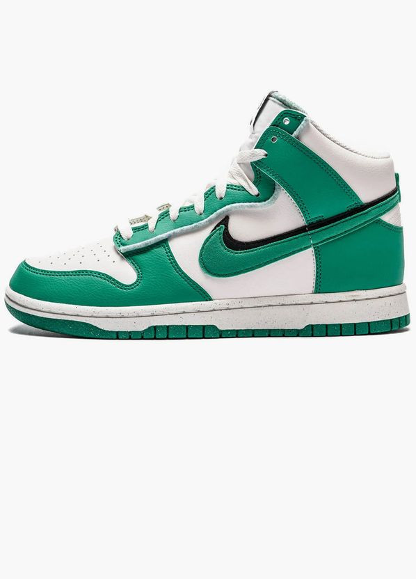 Зеленые всесезонные кроссовки dunk high se stadium green Nike