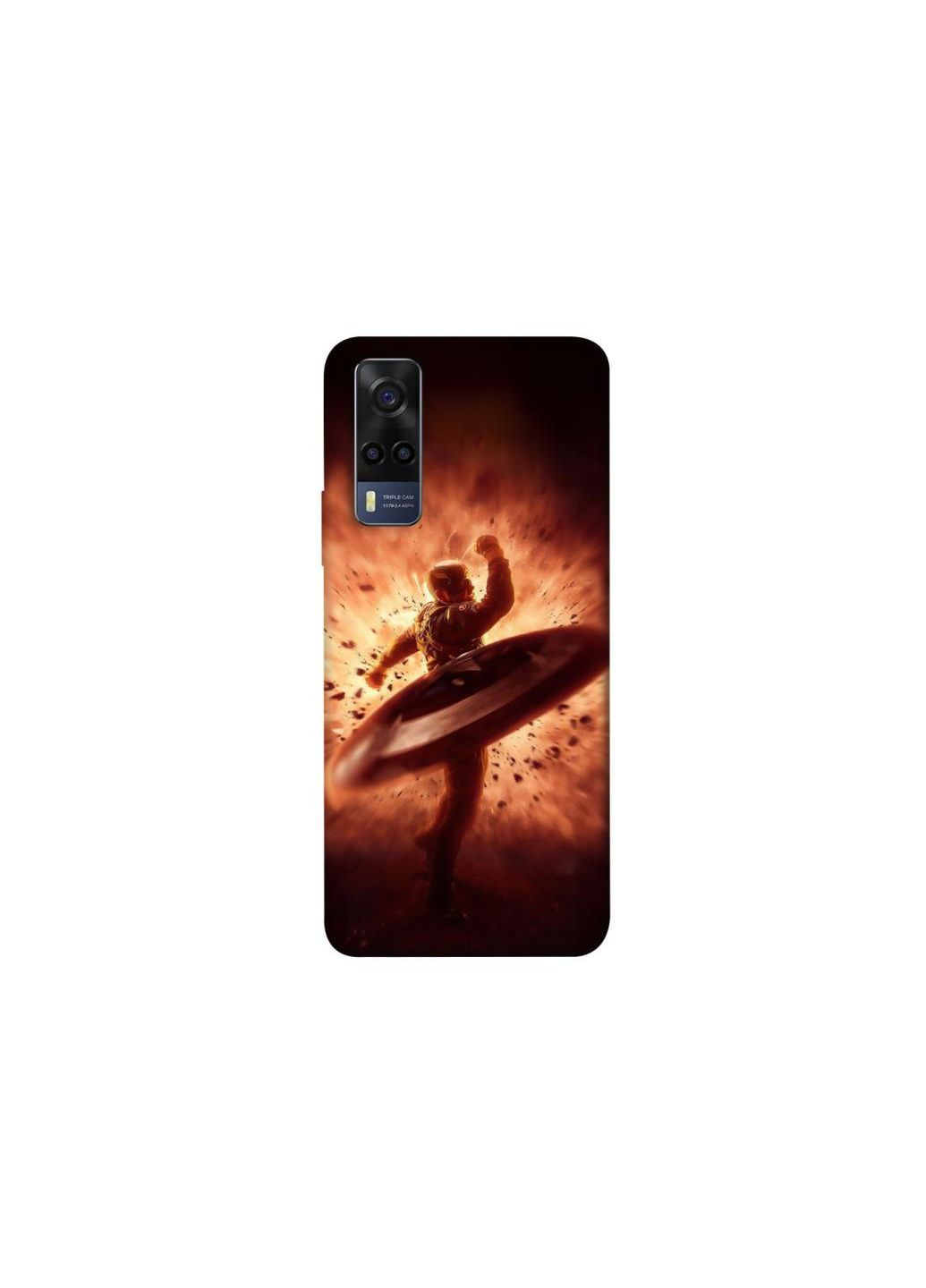 Чохол на Vivo Y53s Captain America throw Frontalka (353326404)