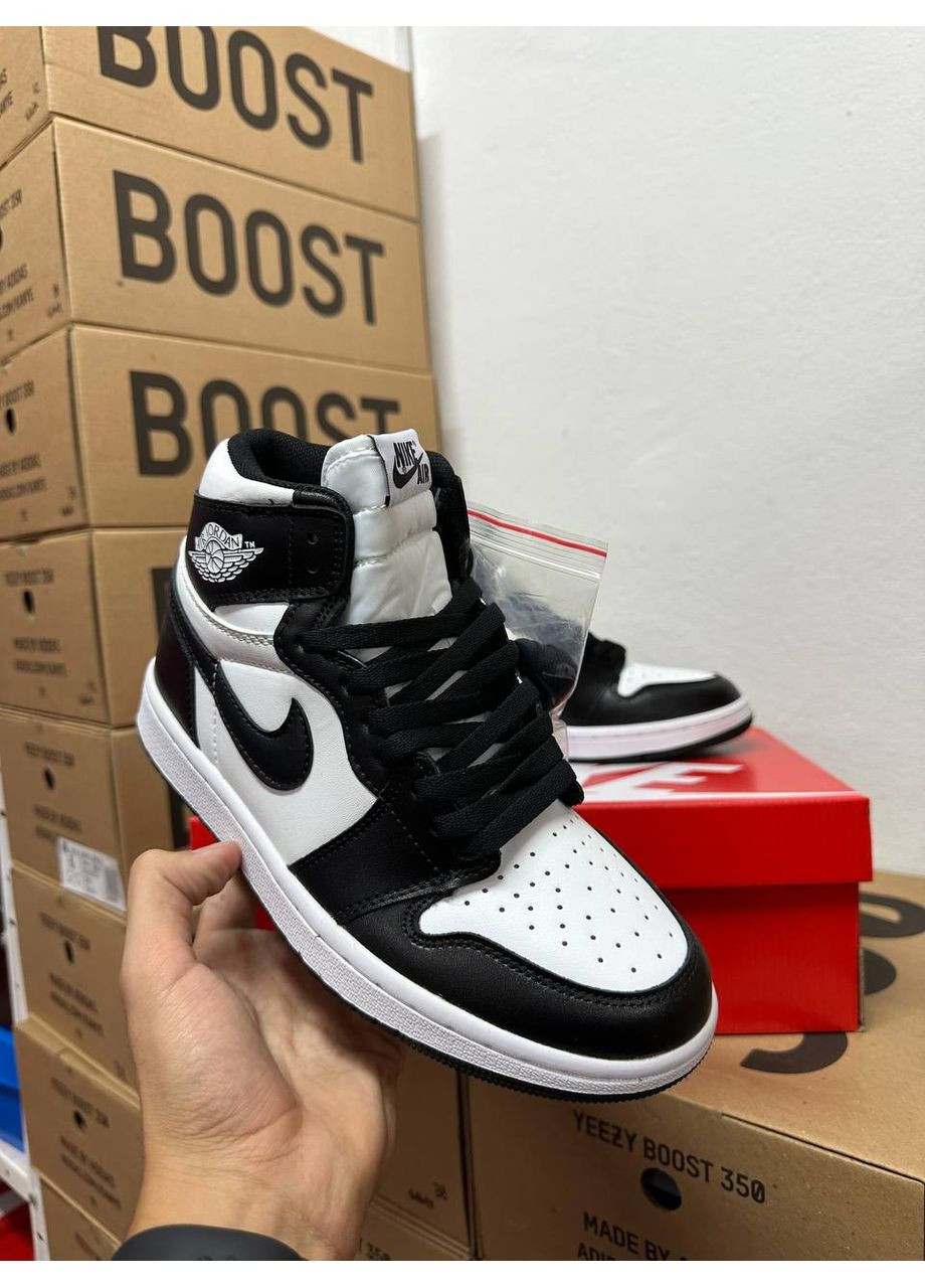 Чорні Осінні кросівки чоловічі nike jordan 1 high black найк аір джордан No Brand