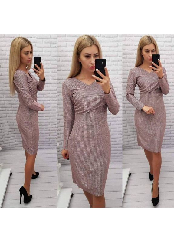 Комбинированное нарядное платье арт. m322/1 аква Aiza