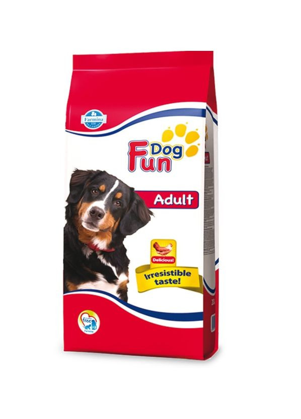 Повнораціонний сухий корм Fun Dog для дорослих собак, з куркою 20 кг Farmina (287327000)