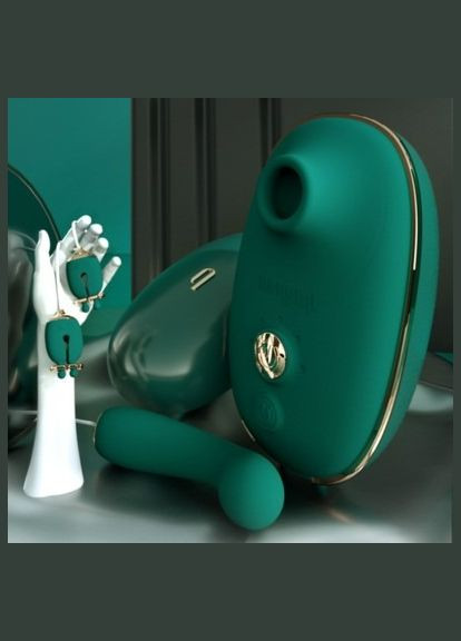 Анальний плаг з вібрацією No.8 Mini Vibrating Anal Beads Green Qingnan (332201429)