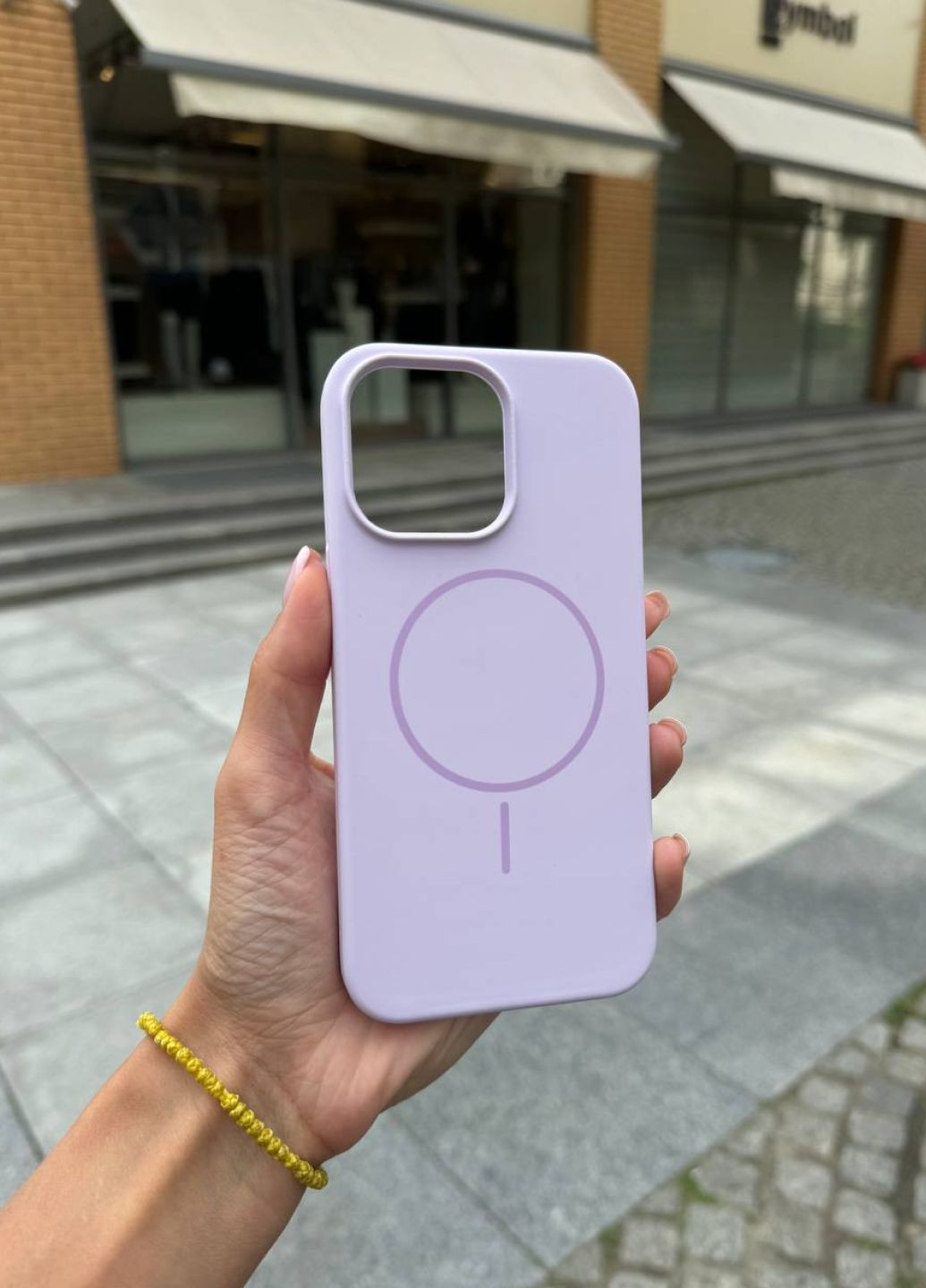 Чехол силиконовый с MagSafe для iPhone 15 Lilacs / чехол айфон 15 лиловый магсейф No Brand (342116028)