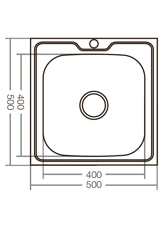 Кухонна мийка накладна Z5050-04-160E (Satin) (ZX1608) Zerix (322002977)