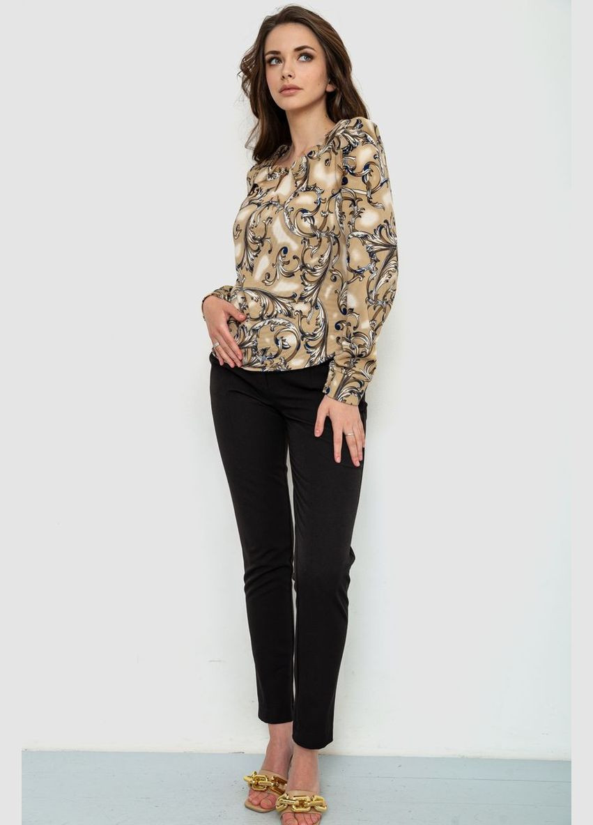 Темно-бежева блуза жіноча шифонова Ager 186R198