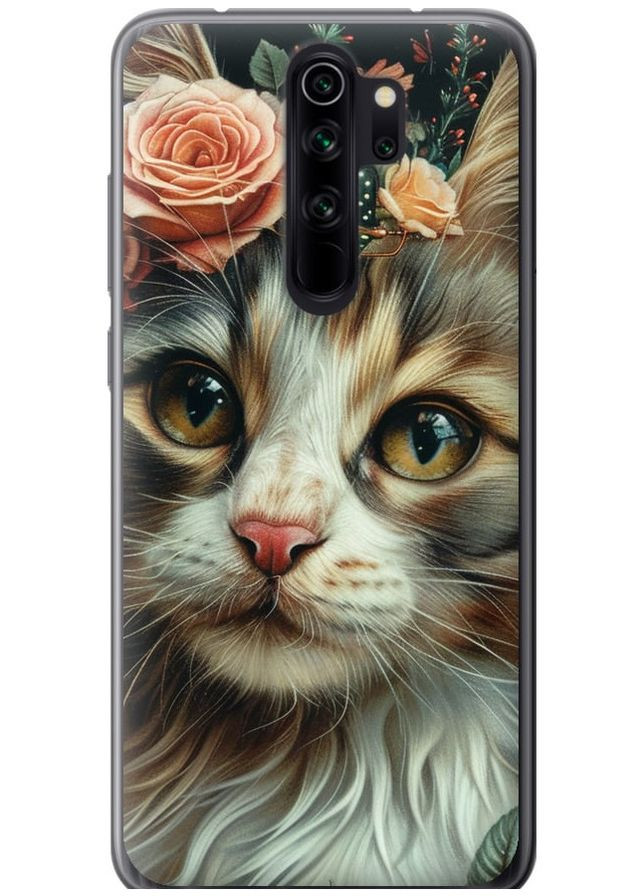 Силіконовий чохол 'Cats and flowers' для Endorphone Xiaomi Redmi Note 8 Pro (287271611)