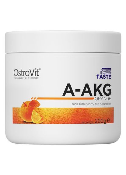 Аминокислота A-AKG, 200 грамм Апельсин Ostrovit (322238653)