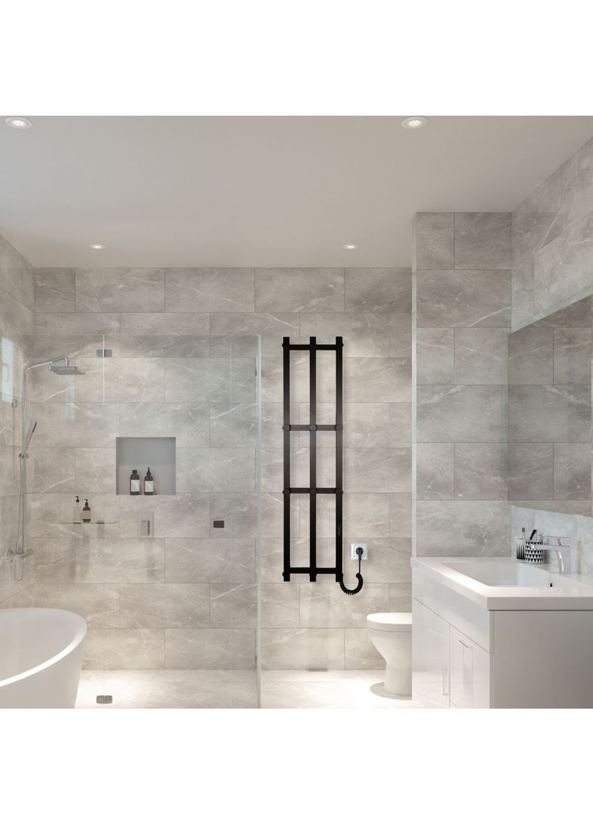 Полотенцесушитель электрический с контроллером мат 1190*270 Carino GIACOMO (365595887)