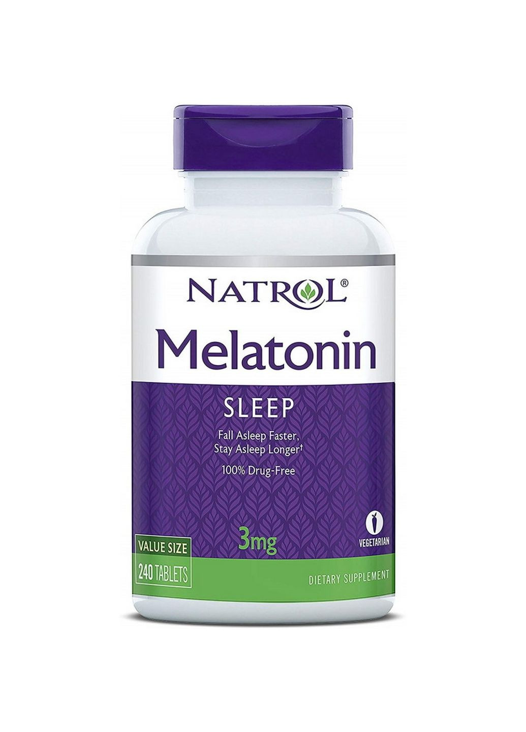 Натуральна добавка Melatonin 3 mg, 240 таблеток Natrol (293482251)