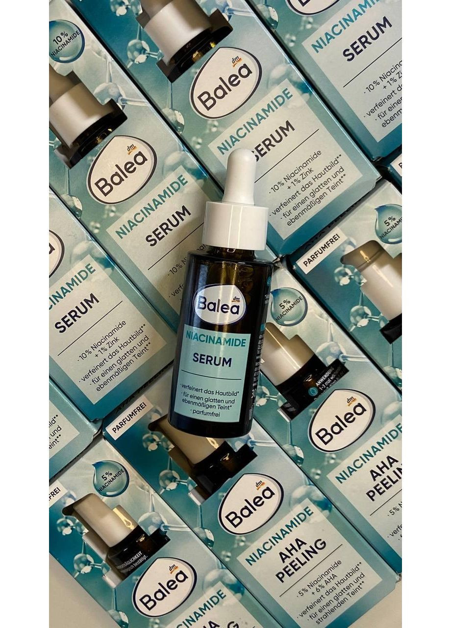 Сироватка з ніацинамідом і цинком Niacinamide Serum Niacinamide 10% + Zinc 1% - 30ml Balea (366569734)