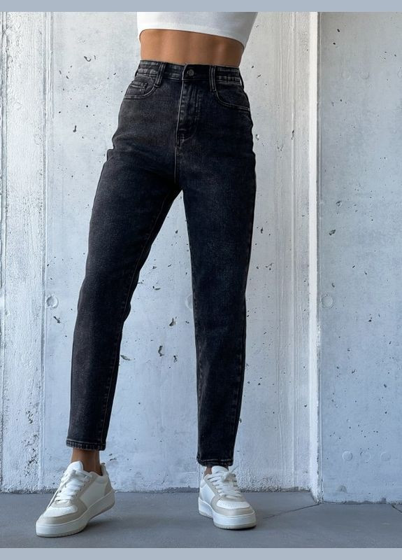 Серые винтажные джинсы Момы на байке Magnet - (279549033)
