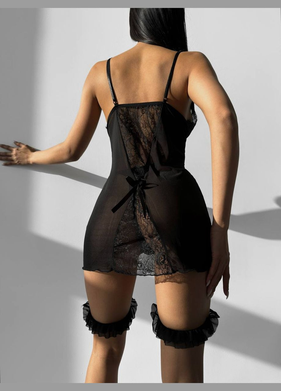 Черный комплект нижнего белья, женская комбинация Simply sexy
