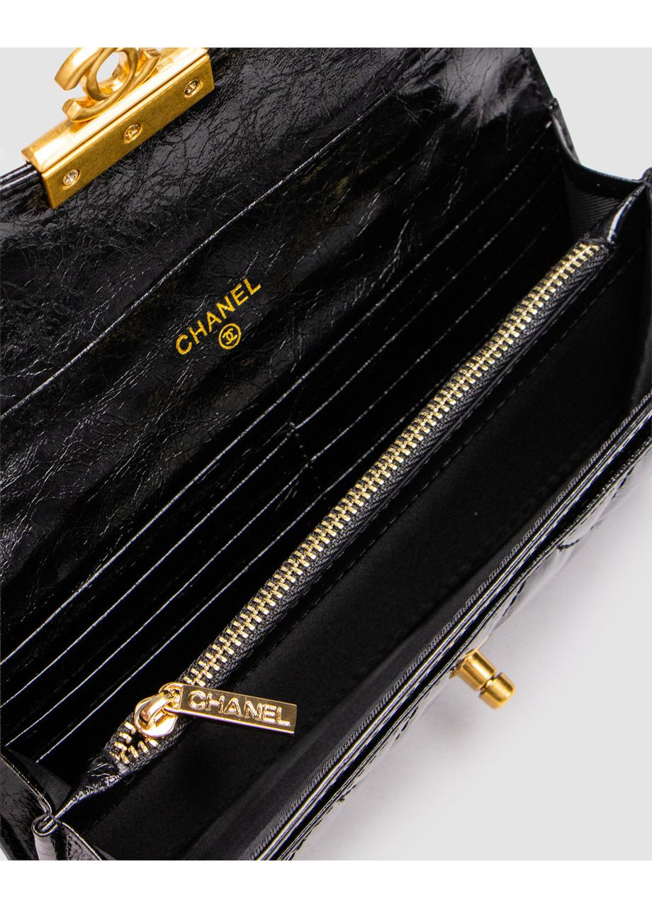 Гаманець Black Patent Leather Wallet Black No Brand (355342898)