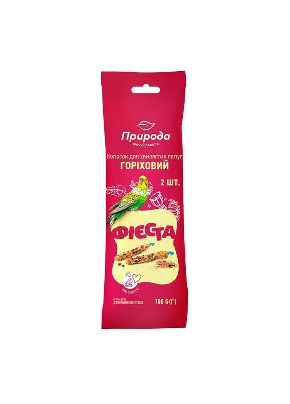 ТМ "" Фієста Колосок "Горіховий" для хвилястих папужок - 2 шт./уп. Природа (327215595)