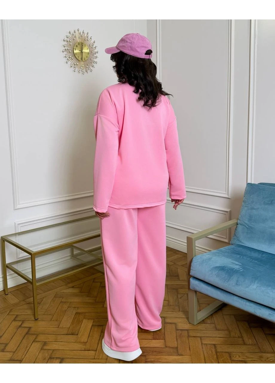 Женский стильный трикотажный костюм oversize No Brand (381072860)