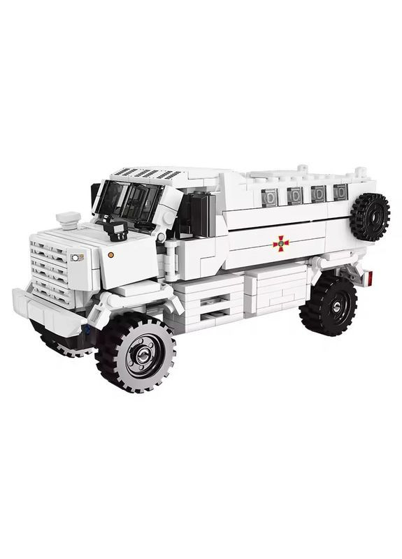 Конструктор Вантажівка дитяча "Швидка допомога" військовий КРАЗ ЗСУ на 377 деталі XingBao (346532092)