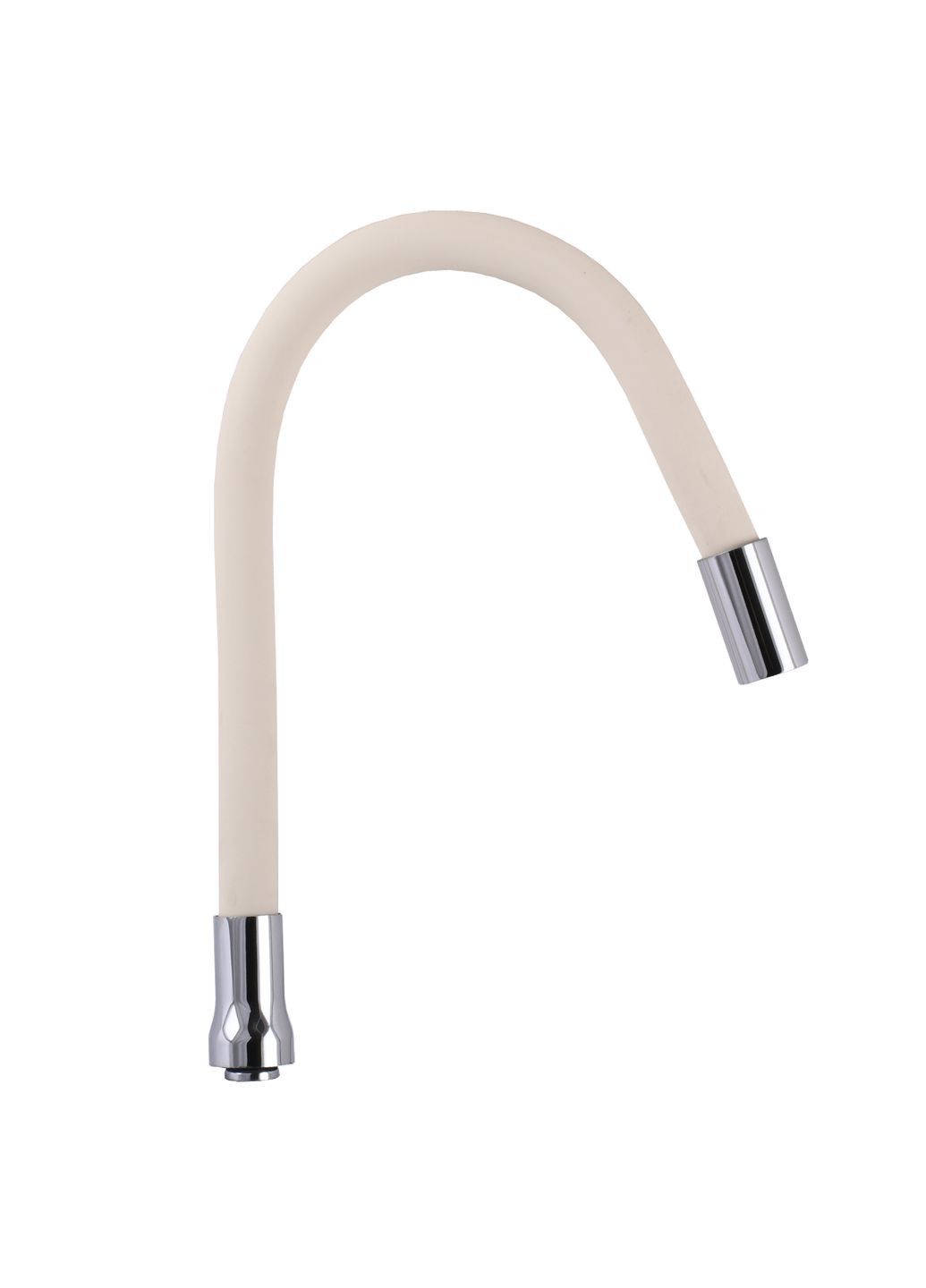 Вилив змішувача GLRBEIGE-55 для кухні Гофрований, силікон Слонова Кістка, 3/4″ВН Globus (299996605)