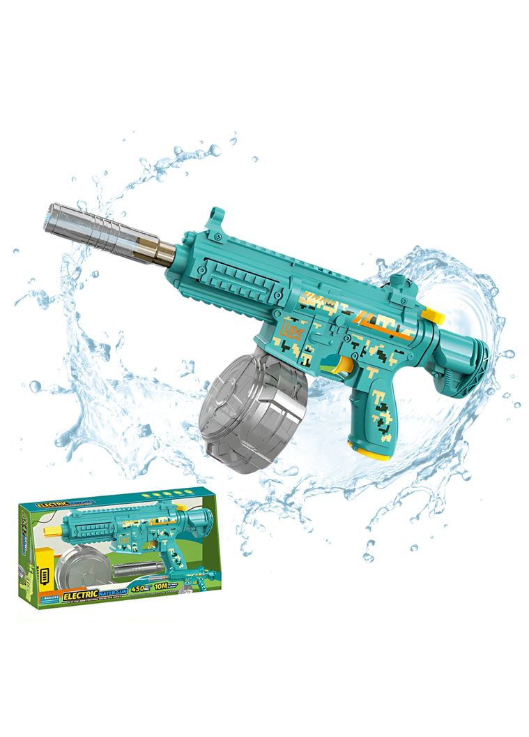 Водний пістолет для дітей, іграшковий водний автомат M416 на акумуляторі, електричний бластер, зелений No Brand (346530790)