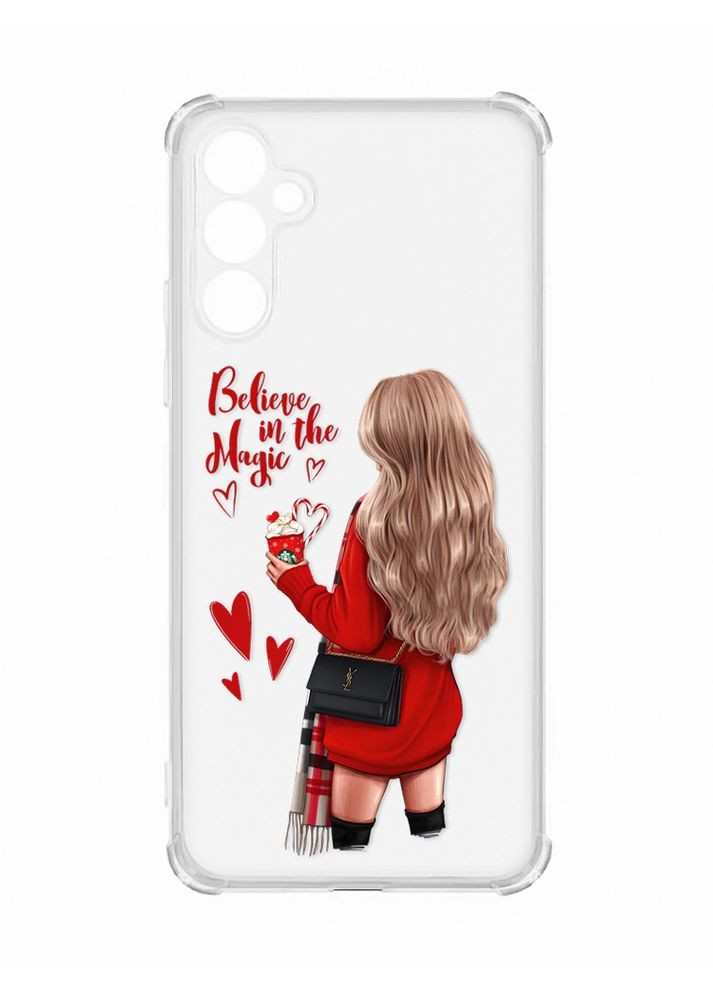 Чохол з потовщеними кутами на Samsung Galaxy A34 5G:: Дівчина з кавою (принт 137) Creative (360697670)