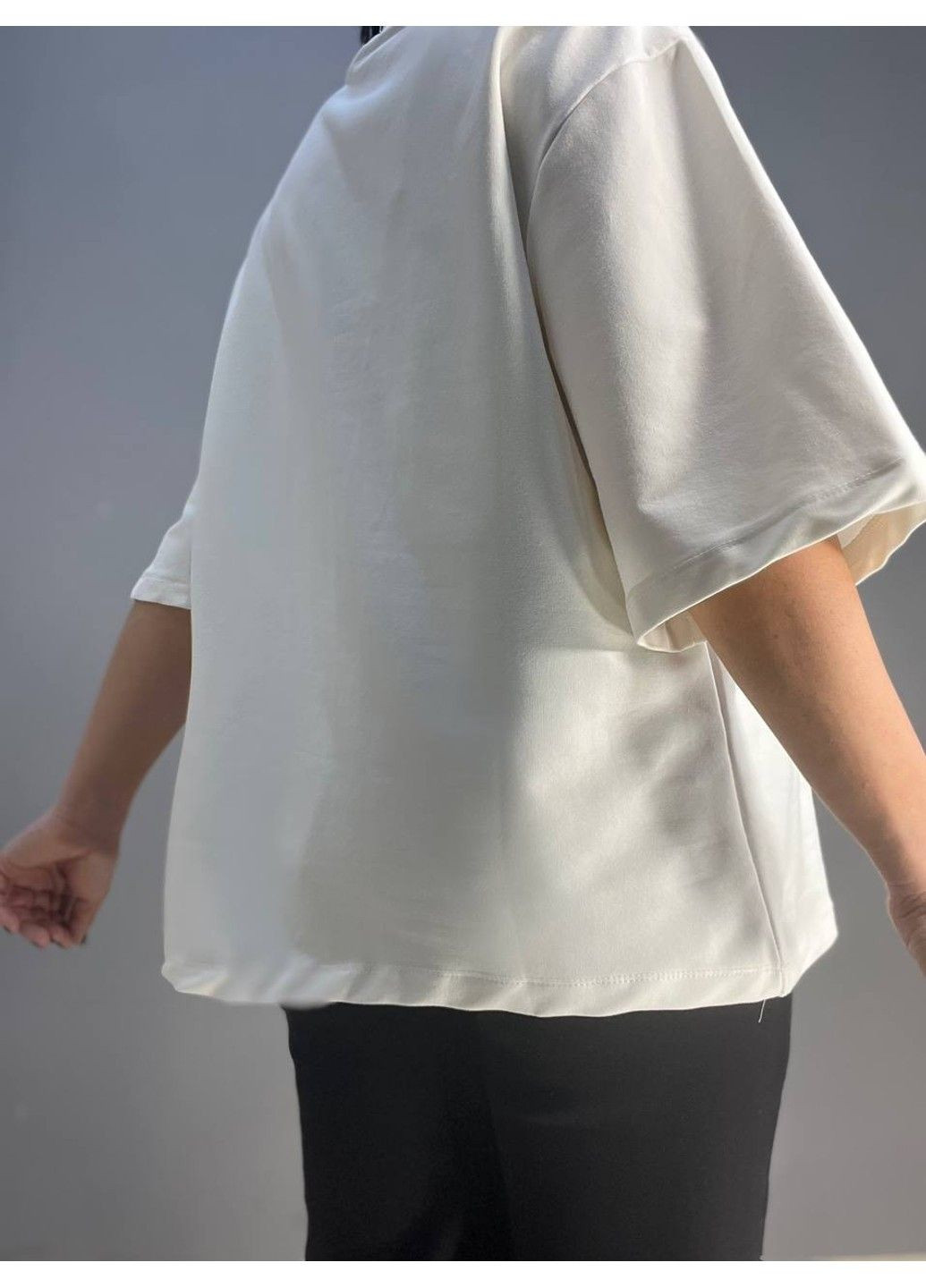 Футболка женская KEYYMOD 23688 оверсайз свободный крой с подплечниками one size No Brand - (315589177)