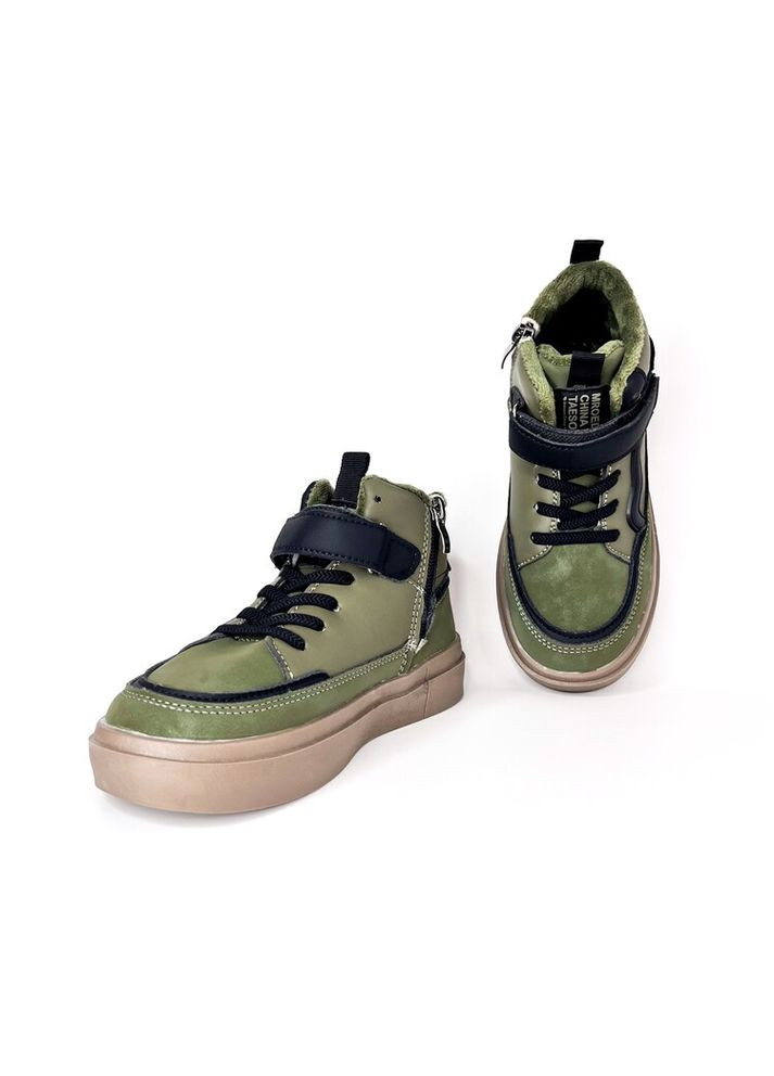 Хаки демисезонные ботинки хайтопы 32 г 19,2 см хаки артикул д178 GFB
