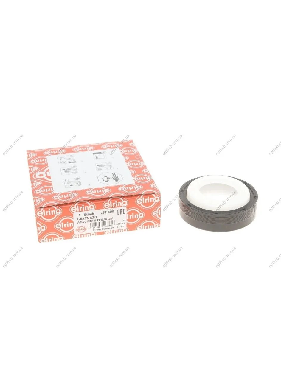 Сальник двигуна FRONT BMW N42/N46 65X79X20 PTFE/ACM (вир-во ) 257.400 ELRING (366114882)