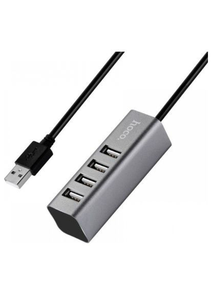 Концентратор (6957531038139) Hoco USB 2.0 to 4xUSB Line machine HB1 Tarnish (366735500)