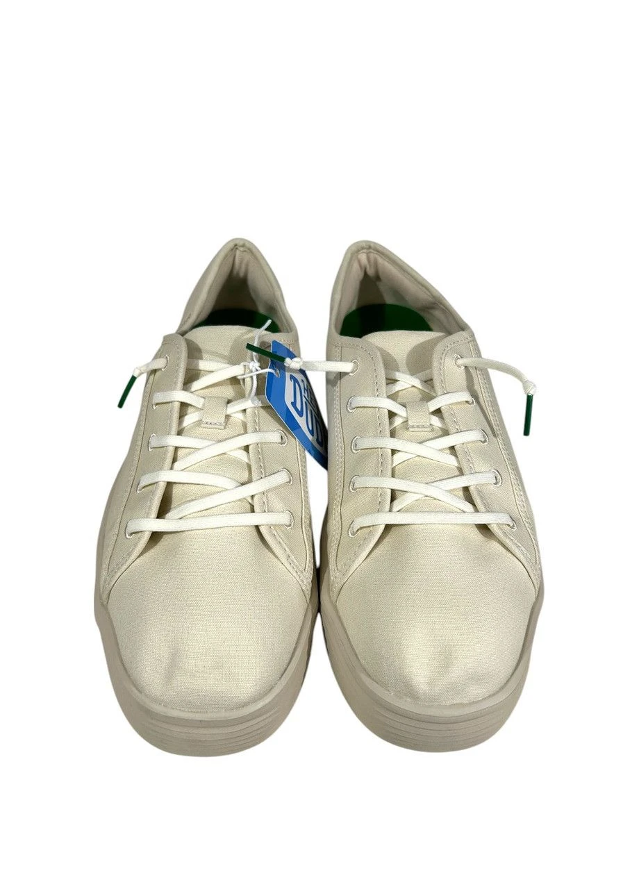Бежевые кеды cody m canvas white/stucco (41291-17h),, размер 43 (us m10) 29 см Hey Dude