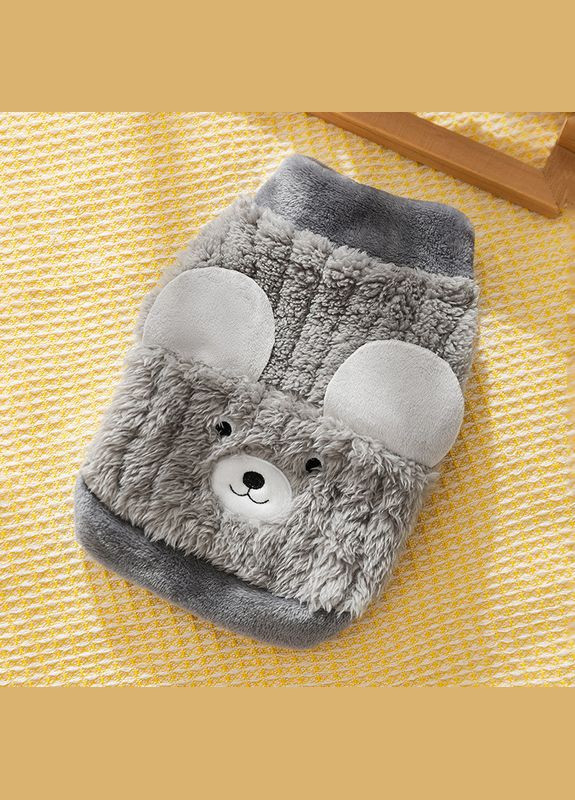 Свитер для собак и кошек Lesko 2410SXMJ0231 Gray M утепленный с ушками 2шт Hippie dog (356500366)