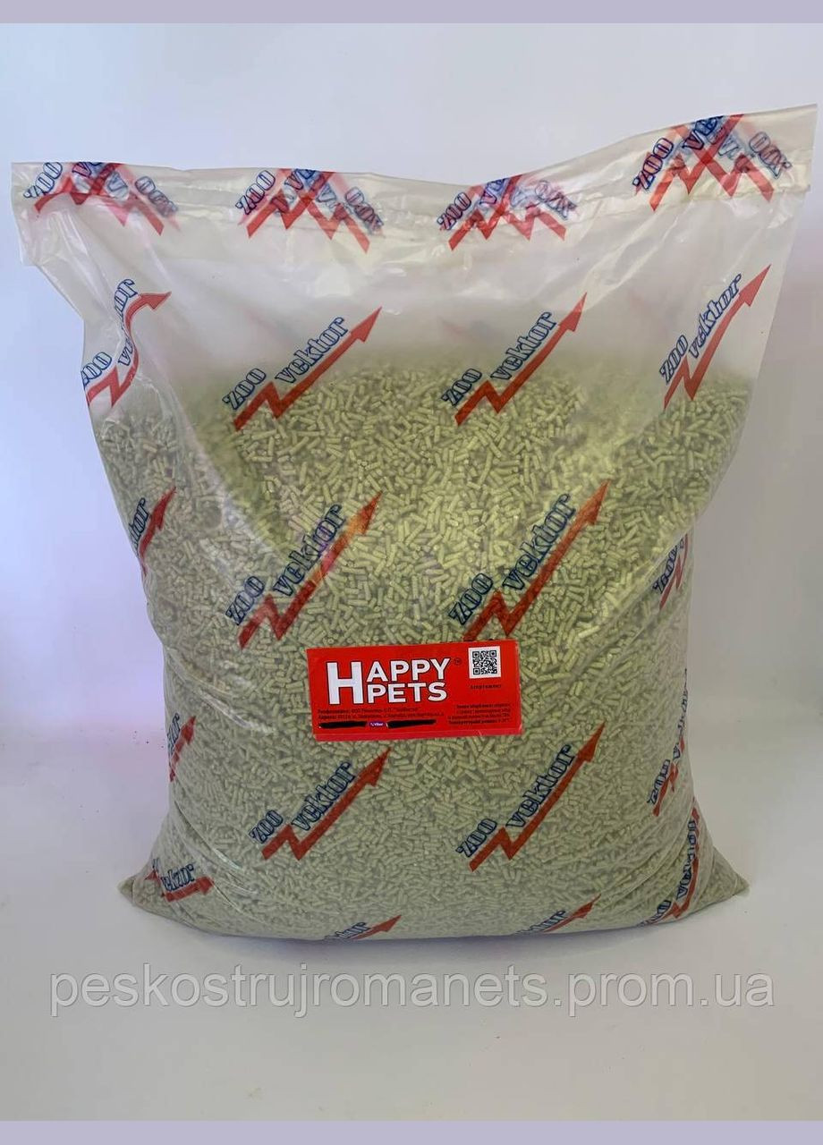 Наповнювач TOFU Mini SMALL 10 кг ТМ Happy pets аромат зеленого чаю No Brand (320950446)
