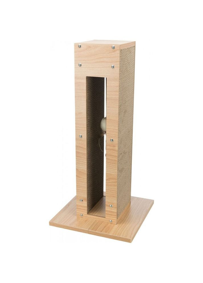 Кігтеточка для котів Стовпчик з іграшкою 30х30х62 см Коричневий (48022) Trixie (364674793)