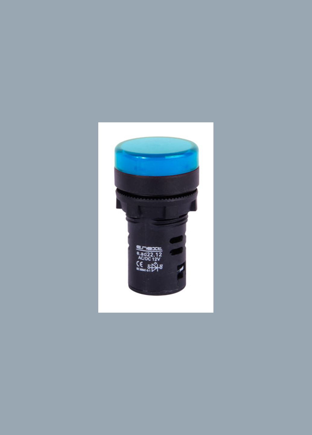Лампа сигнальная 22мм синий LED 24V АС/DC [s009031] e.ad22.24.blue E.NEXT (344538612)