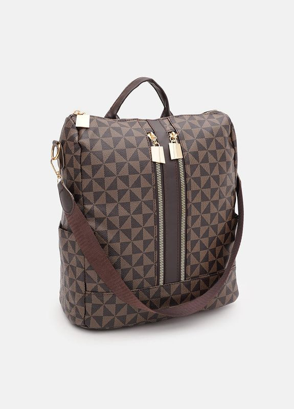 Женский рюкзак сумка через плечо трансформер C1mk506br Коричневый Monsen (306373192)