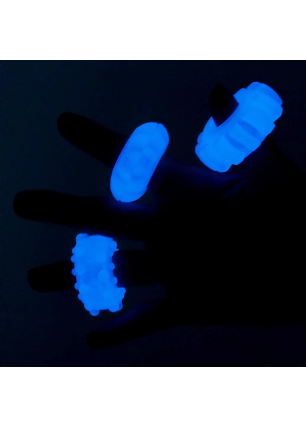 Набір ерекційних кілець Lumino Play, 3 шт (блакитний) Lovetoy (374379434)