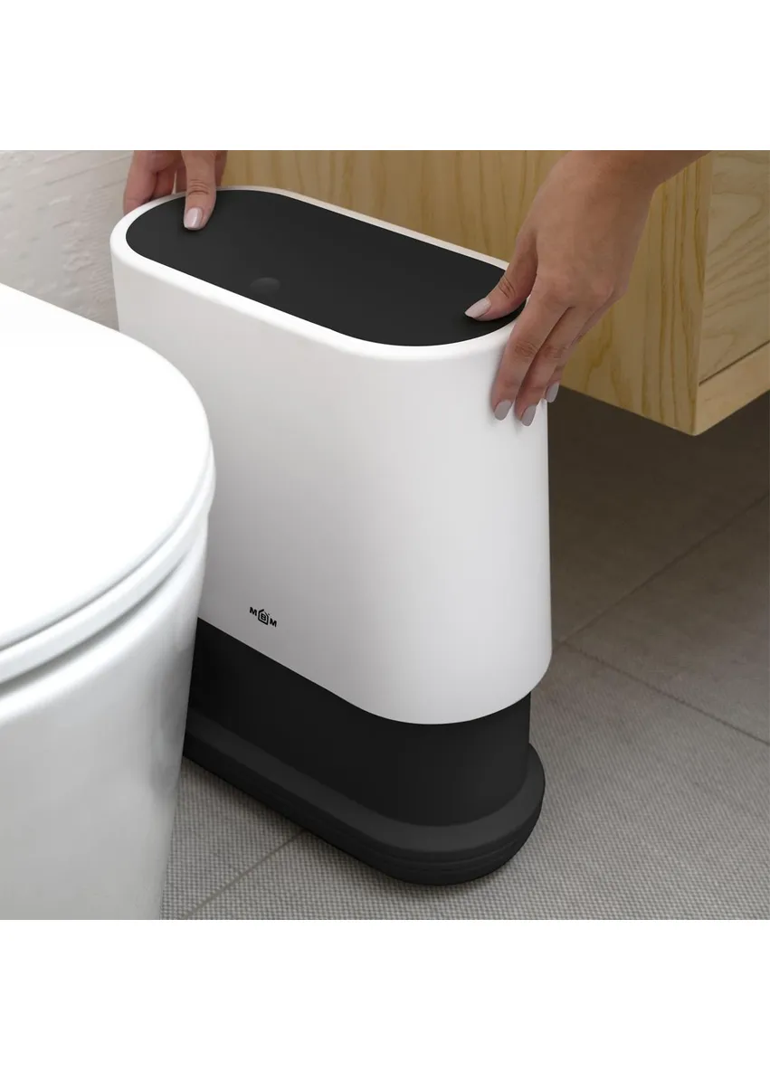 Відро для сміття BP-14 WHITE/BLACK MVM (410803555)