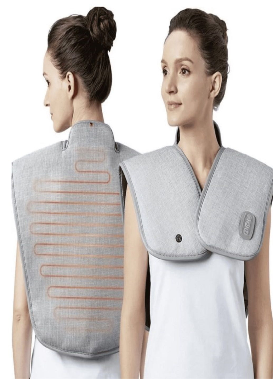 Электрогрелка Heating Pad 52*45 см вибрационный массажер с прогревом против боли в спине и шеи VTech (307364778)