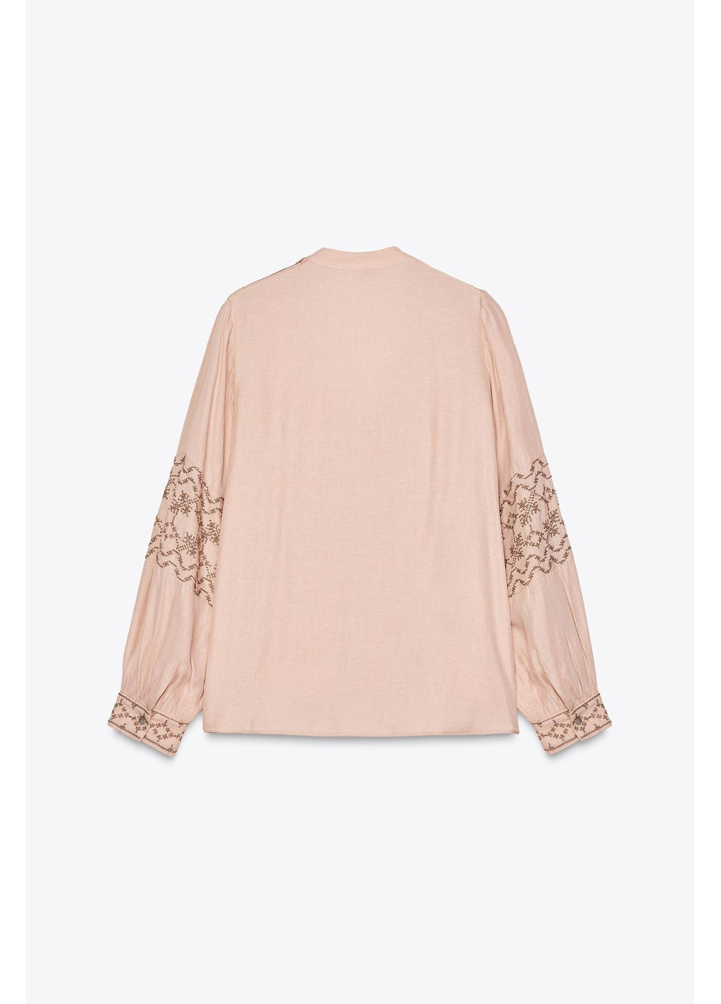 Розовая блуза с вышивкой Zara