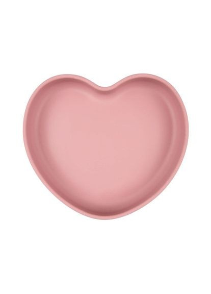 Тарелка детская Сердце силиконовая - розовая (80/309_pin) Canpol Babies Серце силіконова - рожева (366070568)