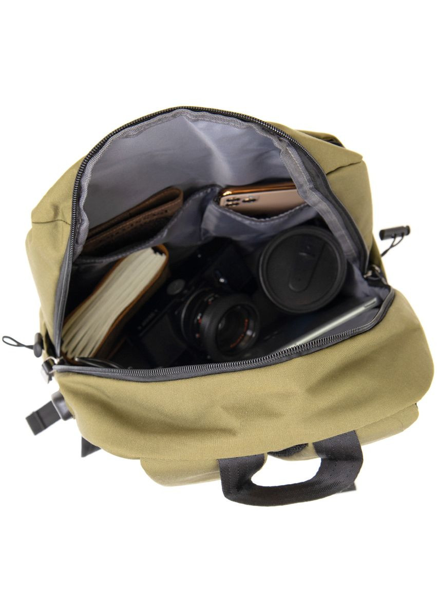Рюкзак для ноутбука текстильний smart оливковий 30х45х13 см 20623 Vintage (362418108)