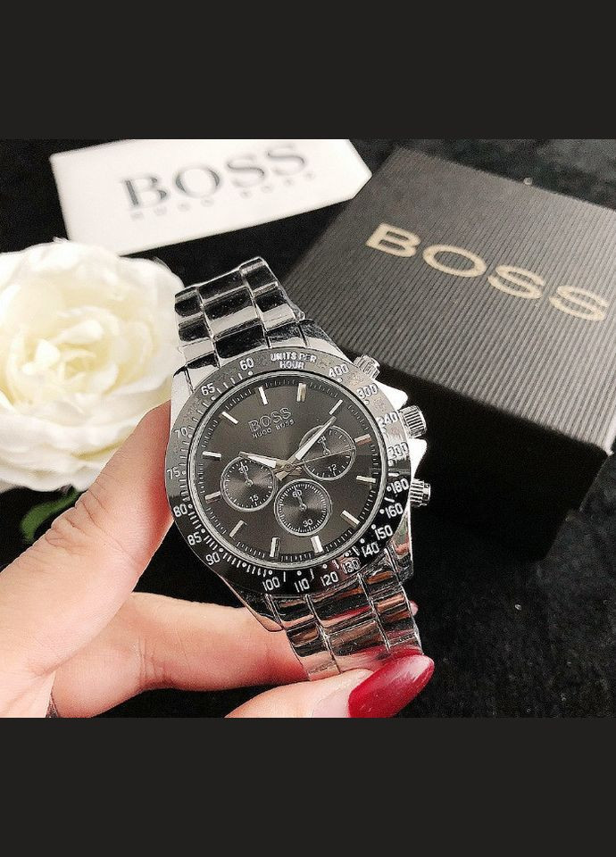 Женские наручные часы металлические Серебро с черным No Brand (302088175)