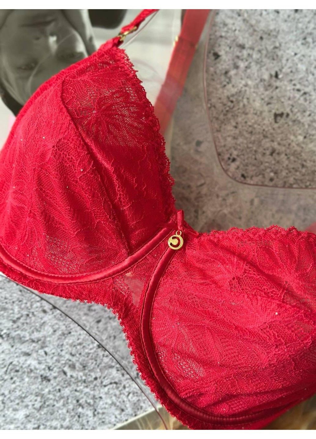 Красный бюстгальтер с мягкой чашкой без поролона на косточках красный Lanny Mode