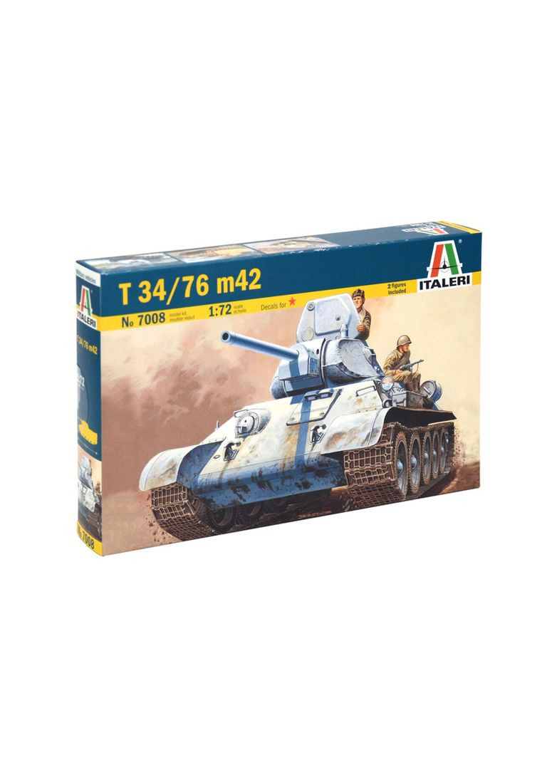 Сборная модель 1:72 Танк T-34/76 M42 (IT7008) Italeri (365590057)