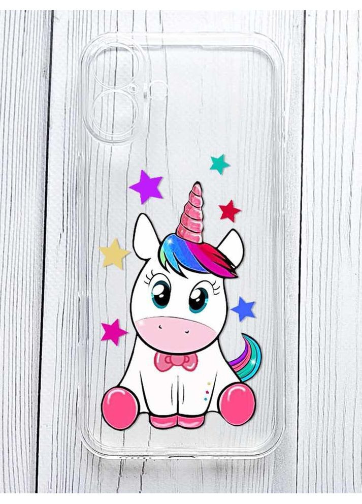 Прозорий чохол на iPhone 16 Plus Єдиноріг (принт 102) Creative (355392389)