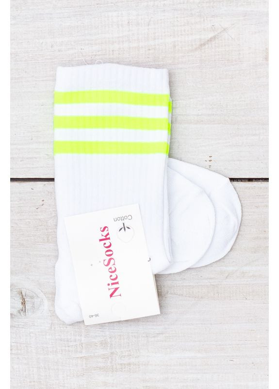 Белые носки Носи своє полоска (372520091)