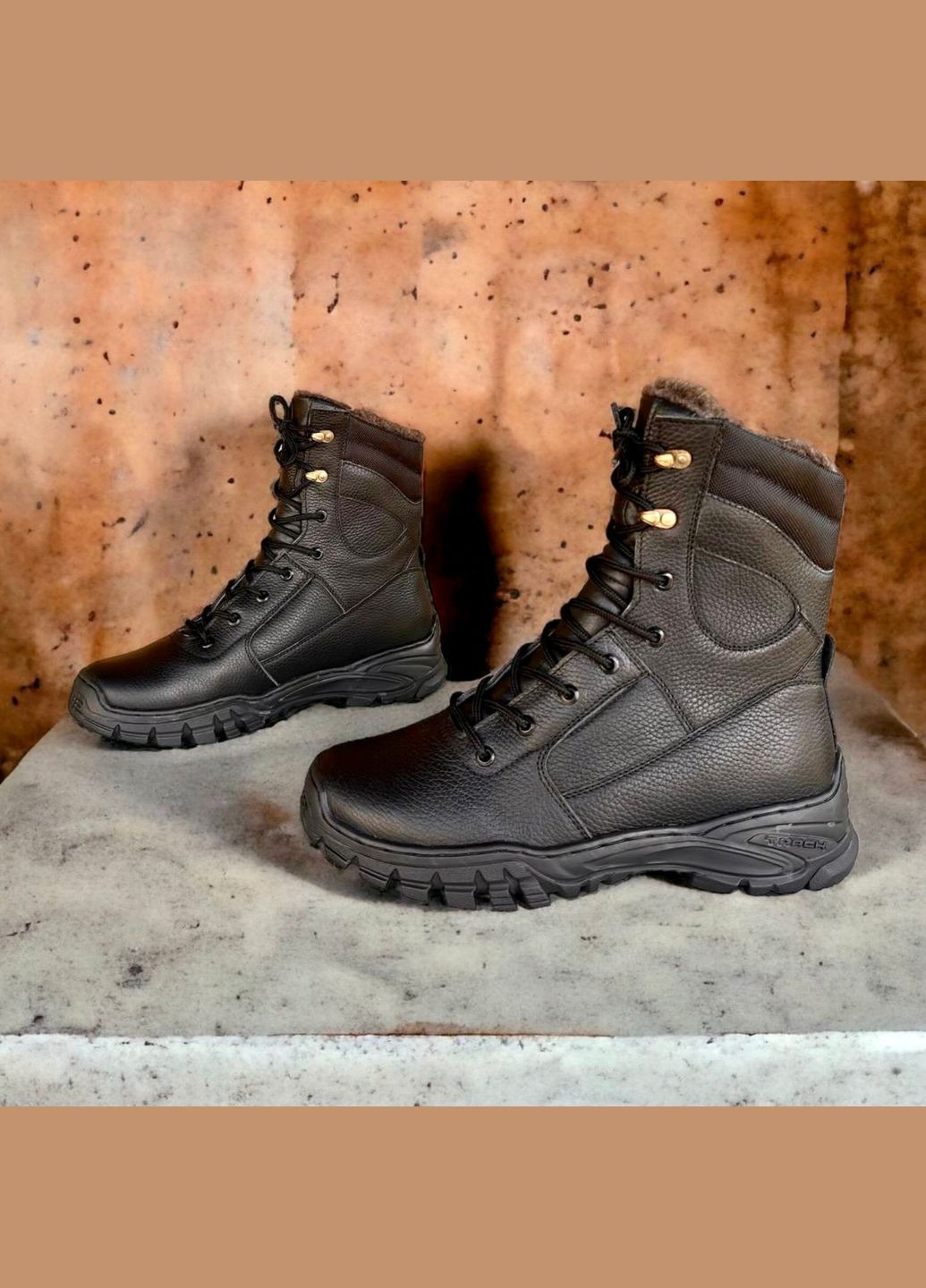 Берці Чоловічі Зимові Тактичні. 36-49р Чорні. Теплі та зручні! DSZM-1011 No Brand (301148103)