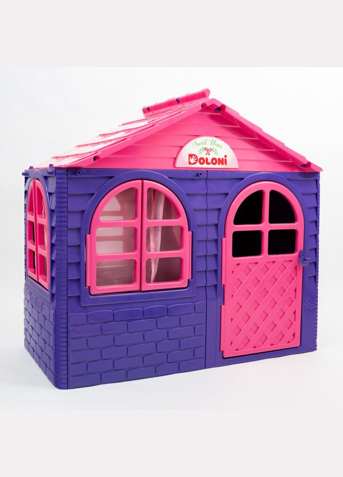 Дитячий ігровий Будиночок зі шторками 02550/10 пластиковий Doloni (335076898)