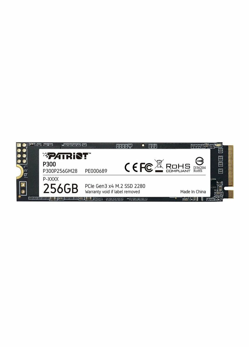SSD M.2 P300 256GB NVMe 2280 PCIe 3.0 3D TLC Patriot (302515638)