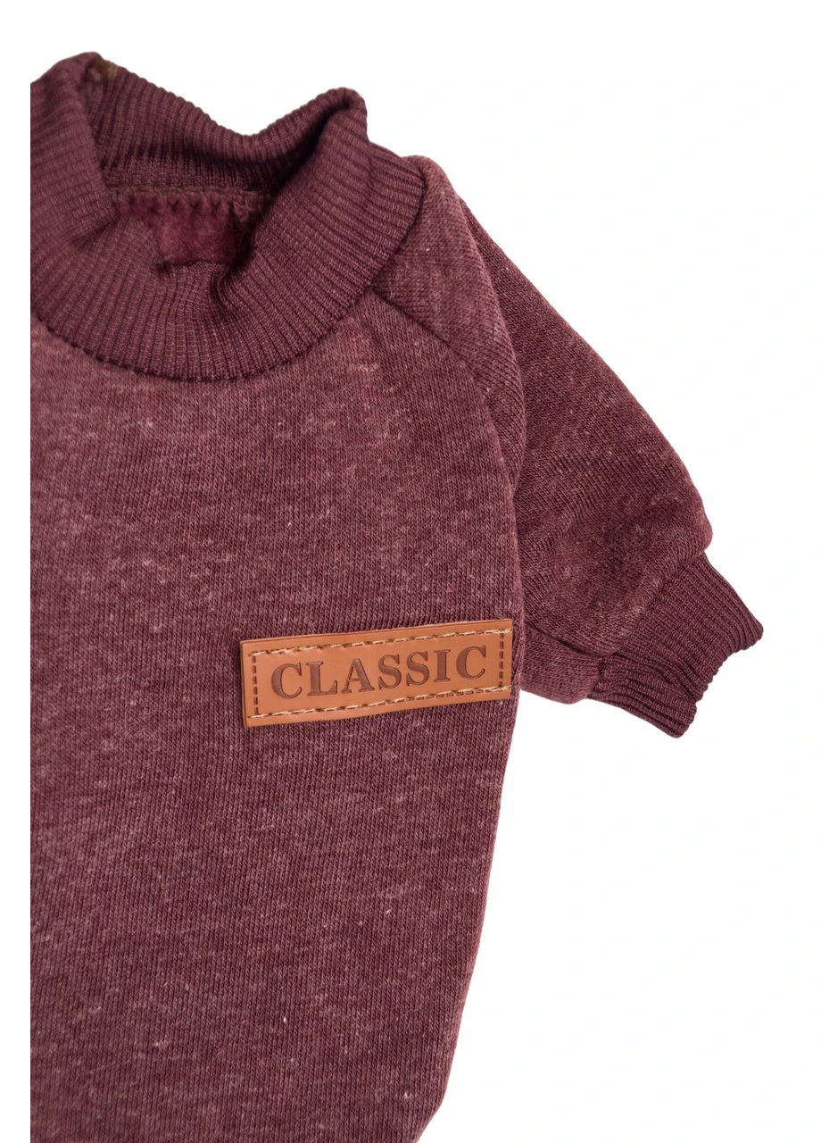 Джемпер для котов и кошек Pet Style "Classic" Вишневый 2XL No Brand - (323235660)