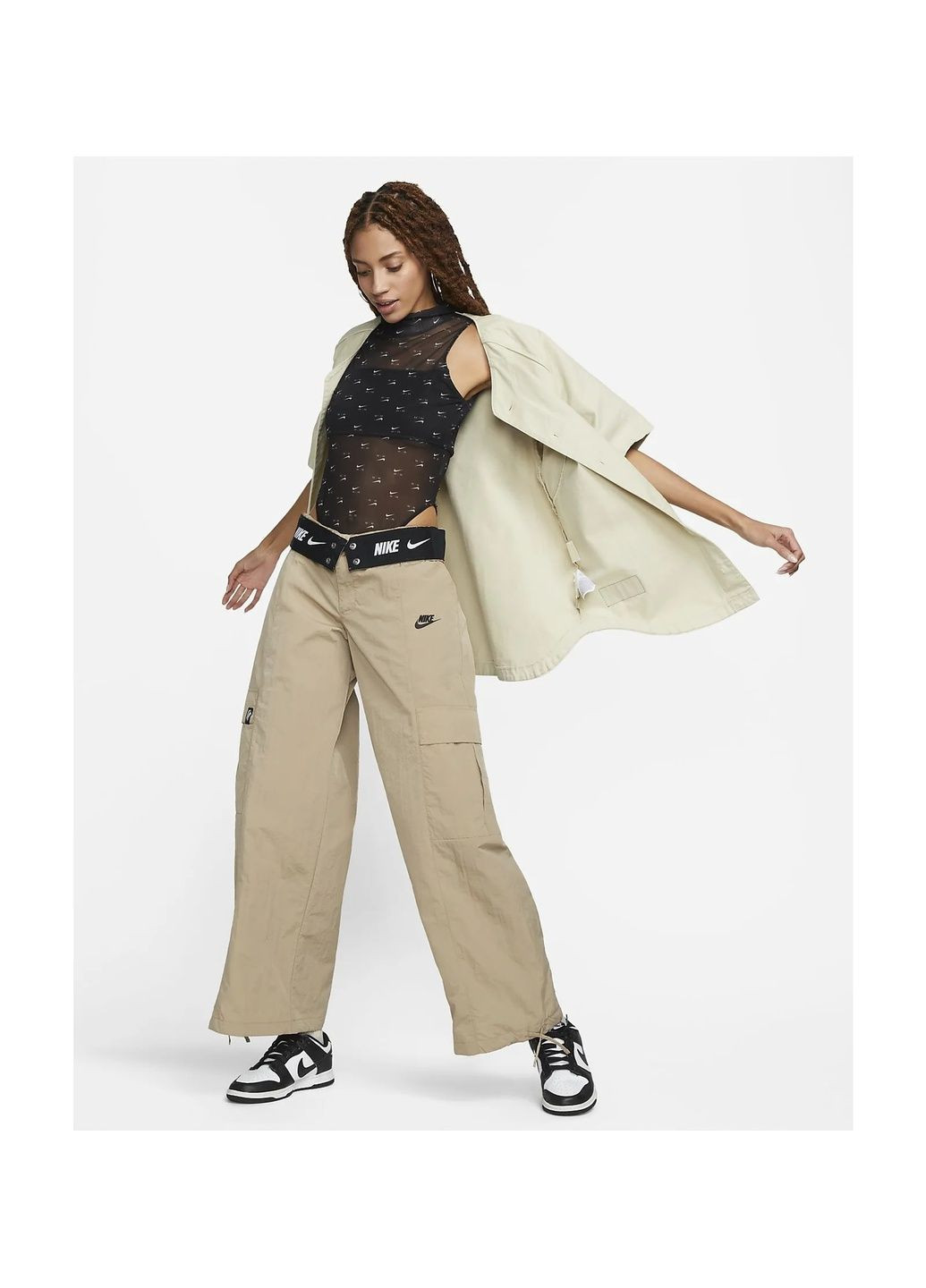 Штани жіночі Wvn Os Pant Hr Sw Beige Nike (364837845)