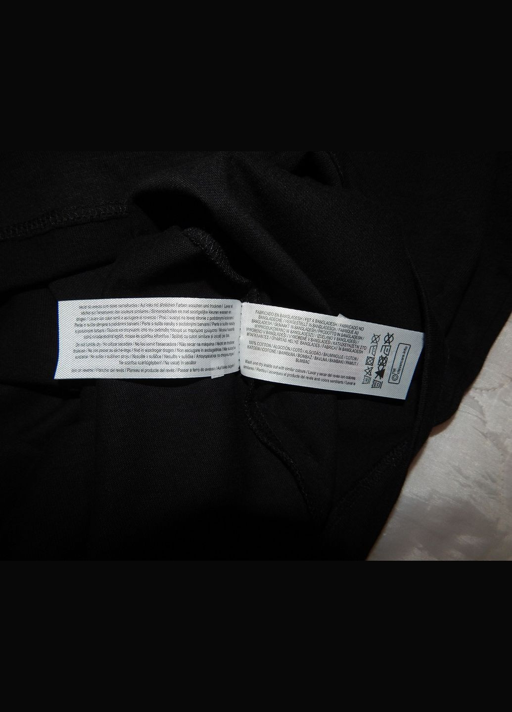 Черная мужская футболка cares оригинал р.48 146fm Primark